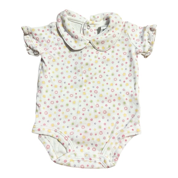 Carter's Other - Vintage Carter’s White Floral Peter Pan Onesie Size Newborn 100% Cotton